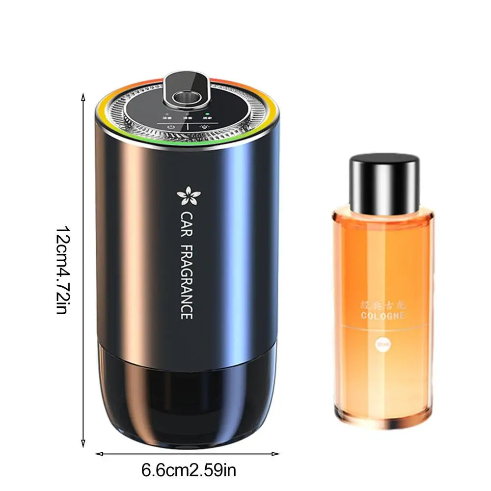 Car Air Refresher Intelligent Sensor Fragrance Oil Diffuser Auto Air Purifier with LED Light For Car Aroma Aromatherapy Diffuser