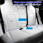 For Tesla Model 3 Y 2017 - 2025 Car Seats Cover Nappa Leather Full Surround Style Factory Wholesale Price Interior Accessories CM World