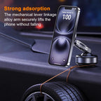 X93 Magnetic Phone Holder Rotating Folding Electric Vacuum Suction Mag Stand For Car Navigation Gym Kitchen Streaming Bracket CM World