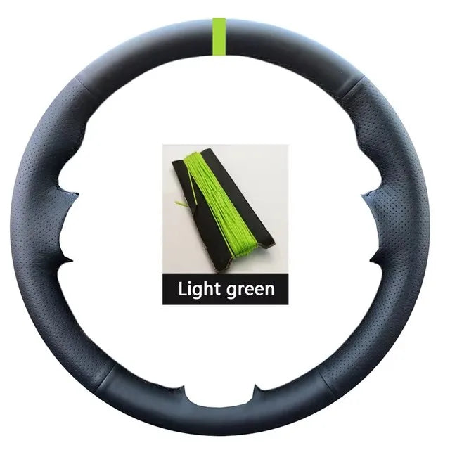 Car Steering Wheel Cover For Volkswagen VW Amarok T6 California Caravelle Kombi Multivan Transporter Golf Mk7 Sharan Polo Jetta CM World