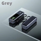 【CCC】100W Super Fast Charging Power Bank with Built-in Cable High Capacity Portable Charger for Laptops Mobile Phones Tablets