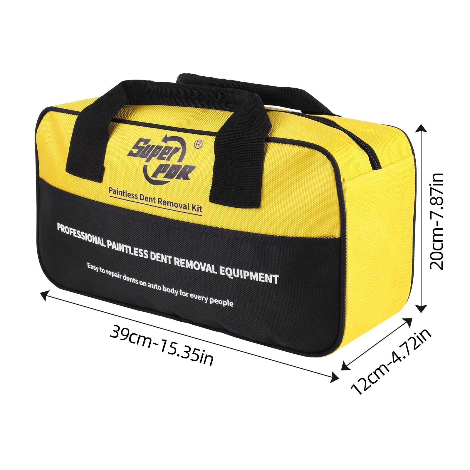 Super PDR Car Body Dent Repair Special Tool Kit Large Capacity Manual Tool Kit Portable Paint-Free Dent Repair Tool Storage Bag CM World