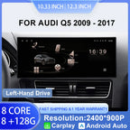 for Audi Q5 2009 - 2017 Android 16 Car Radio Video Multimedia Player GPS Navigation QLED Screen WiFi DSP Stereo Auto Accessories CM World