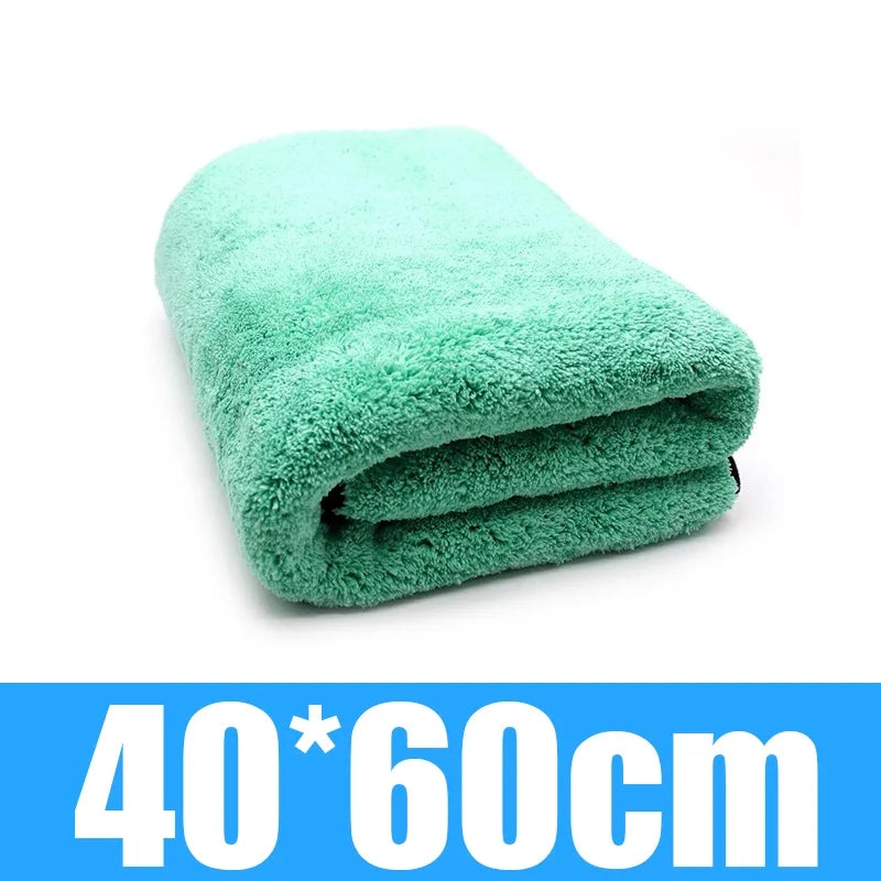 1400GSM Coral Fleece Deluxe Car Wash Microfiber Towel Plush Cleaning Drying Cloth Car Care Cloth Detailing Polishing CM World