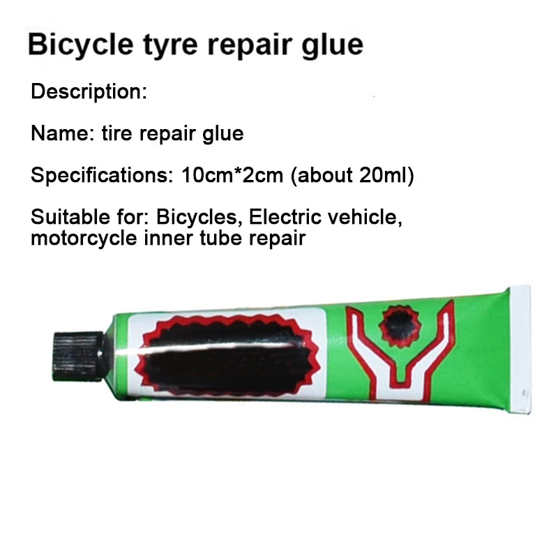 12/20g Tire Repairing Glue Inner Tube Puncture Strong Bonding Cold Repair Glue Car Motorcycle Bicycle Tire Repairing Glue Tool