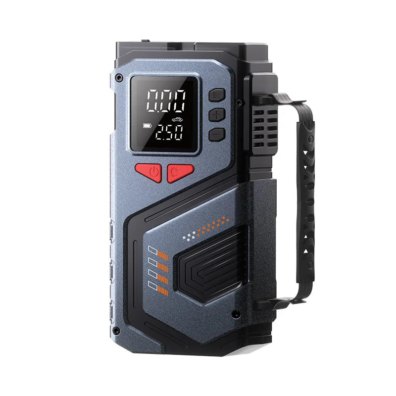 Car Jump Starter For 12V Petrol Diesel Cars With 150PSI Air Pump/Light/Pressure Gauge,Portable Booster Jump Starter