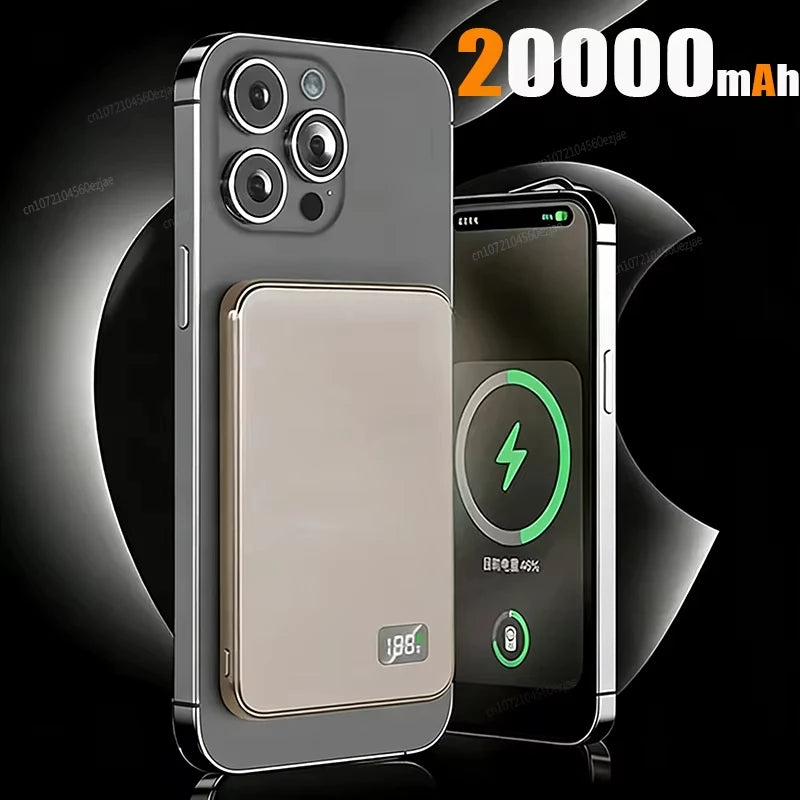 3 IN 1 Power Bank For MagSafe 50000mAh Slim Magnetic Wireless Power Bank 22.5W External Battery For iPhone Samsung 2026 Car Mobile World