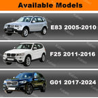 Fit For BMW X3 E83 F25 G01 G45 2005-2025 Custom Car Floor Mats Silicone Coated Leather Wear Resistant Auto Carpets
