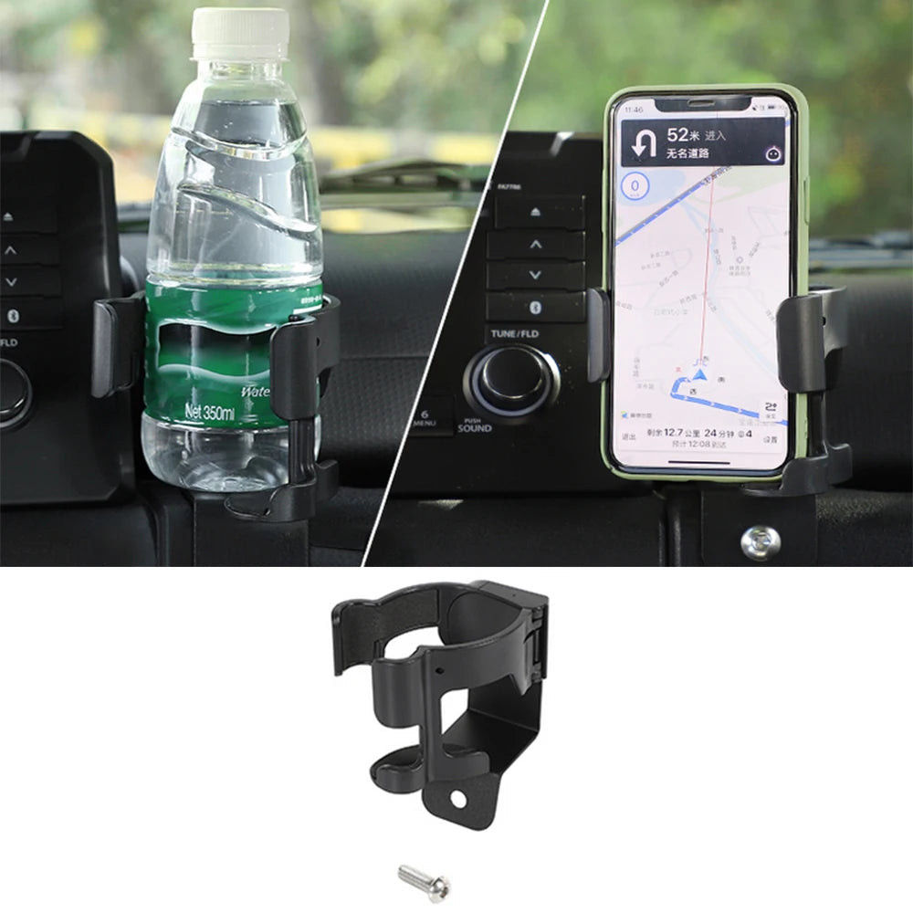 Car Co-pilot Handle Expansion Storage Box Multi-Function Cup Phone Holder Stand for Suzuki Jimny JB64 JB74 2019-2025 Accessories CM World