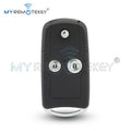 MYREMOTEKEY Flip Car Remote Key Shell Fob 2/3/4 Buttons MLBHLIK-1T for Honda Acura Civic Accord Jazz CRV HRV Key Case Housing CM World