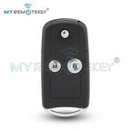 MYREMOTEKEY Flip Car Remote Key Shell Fob 2/3/4 Buttons MLBHLIK-1T for Honda Acura Civic Accord Jazz CRV HRV Key Case Housing CM World