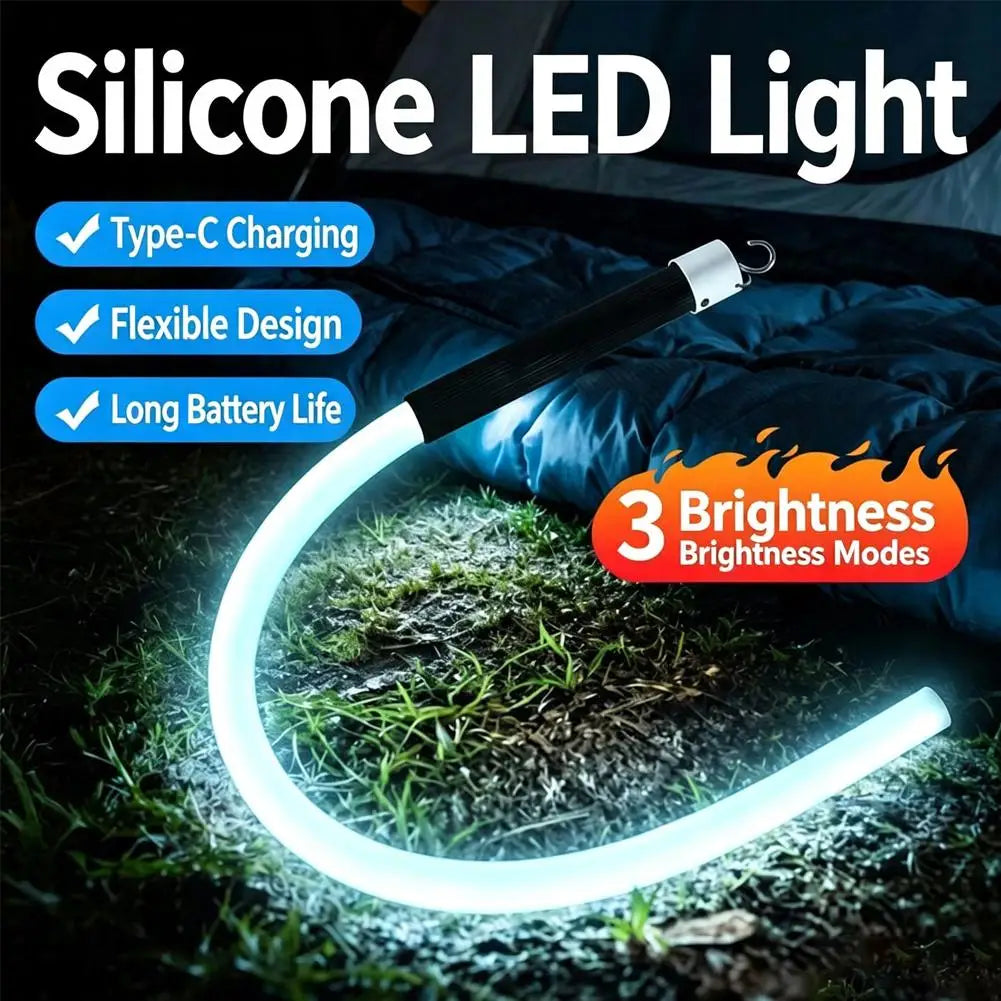 Flexible LED Flashlight Stick Rechargeable High Power Bendable Car Repair Engine Inspection Maintenance Outdoor Work Light Tool
