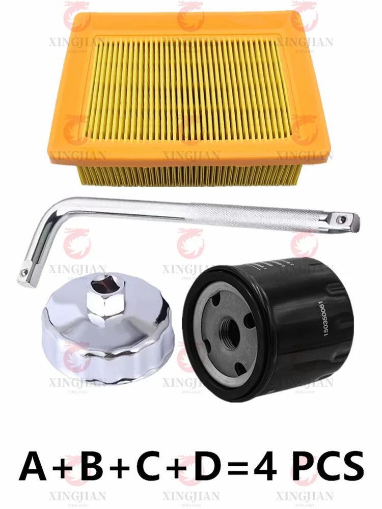 Motorcycle Air Filter For VOGE SR4 Max LX350T-5 SR4Max350 Engine Intake Cleaner Oil Filter Cap Removal Wrench Tool CM World