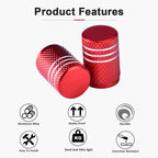 4Pcs Aluminum Car Tire Valve Caps For Mazda CX‑5 Logo Anti‑Leak Rust Proof Tyre Valve Stem Cover SUV Wheel Exterior Accessories