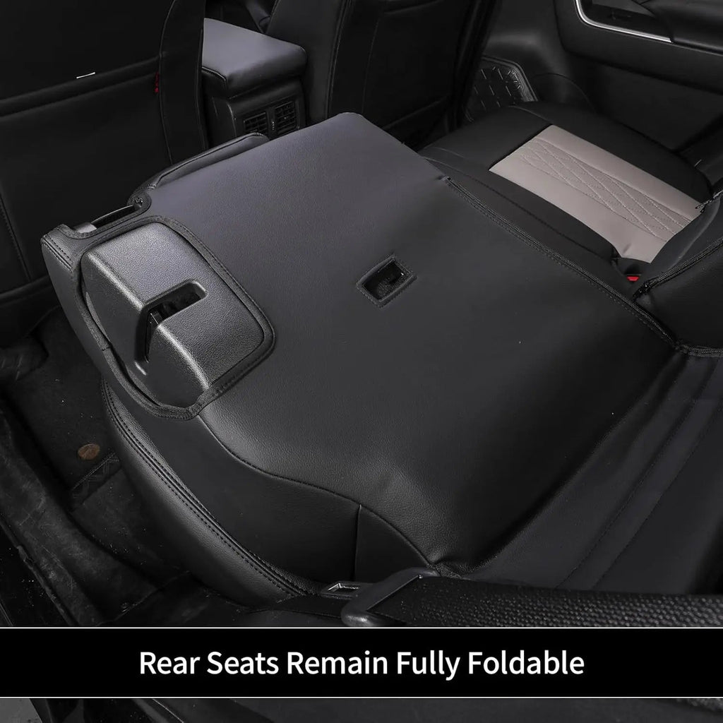 EKR Car Seat Covers Custom Fit for Toyota Rav4 (Gasoline/Hybrid) 2019 2020 2021 2022 2023 2024 2025 LE/XLE/XLE Premium/Limited Leather Car Seat Cover Full Set for SUV Car Mobile World