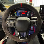 Hand-stitched Non-Slip For Honda Accord Civic 11th Gen CRV 2023 2024 Suede Car Steering Wheel Cover Car Interior Accessories