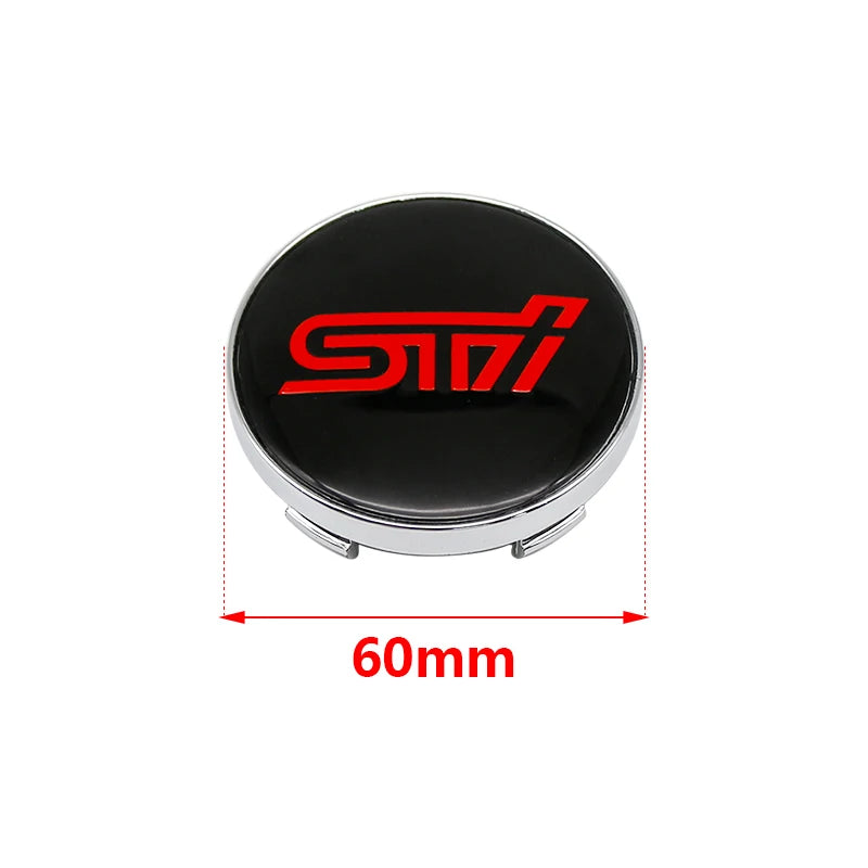 4Pcs 56MM Car Wheel Center Emblem Sticker 60mm Hub Cover Badge for Subaru Outback Legacy Forester Impreza Tribeca WRX DRL XV STI CM World