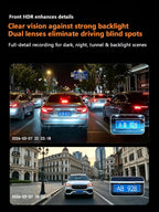 4K UHD Recording Dash Cam Video Recorder Car Camera DVR Night Vision Wi-Fi GPS 24H Parking Mini Front Rear Black Box Monitor Car Mobile World