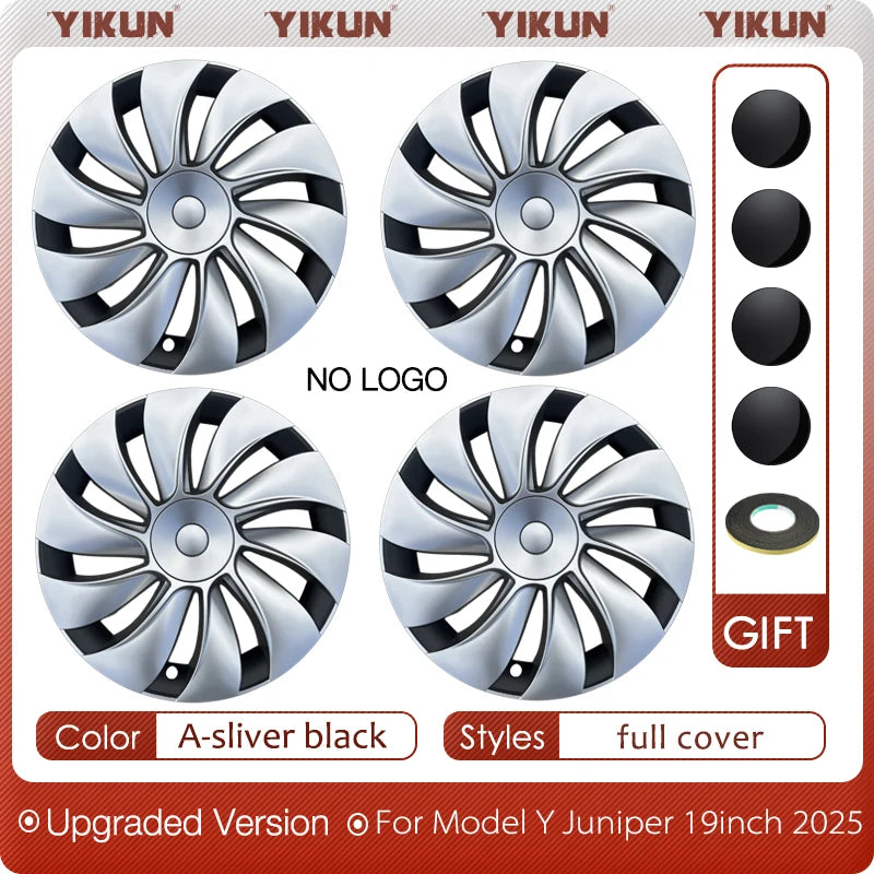 19 Inch 4PCS HubCap for Tesla Model Y Juniper 2025 Performance Replacement Wheel Cap Automobile Full Rim Cover Accessories 2026 CM World