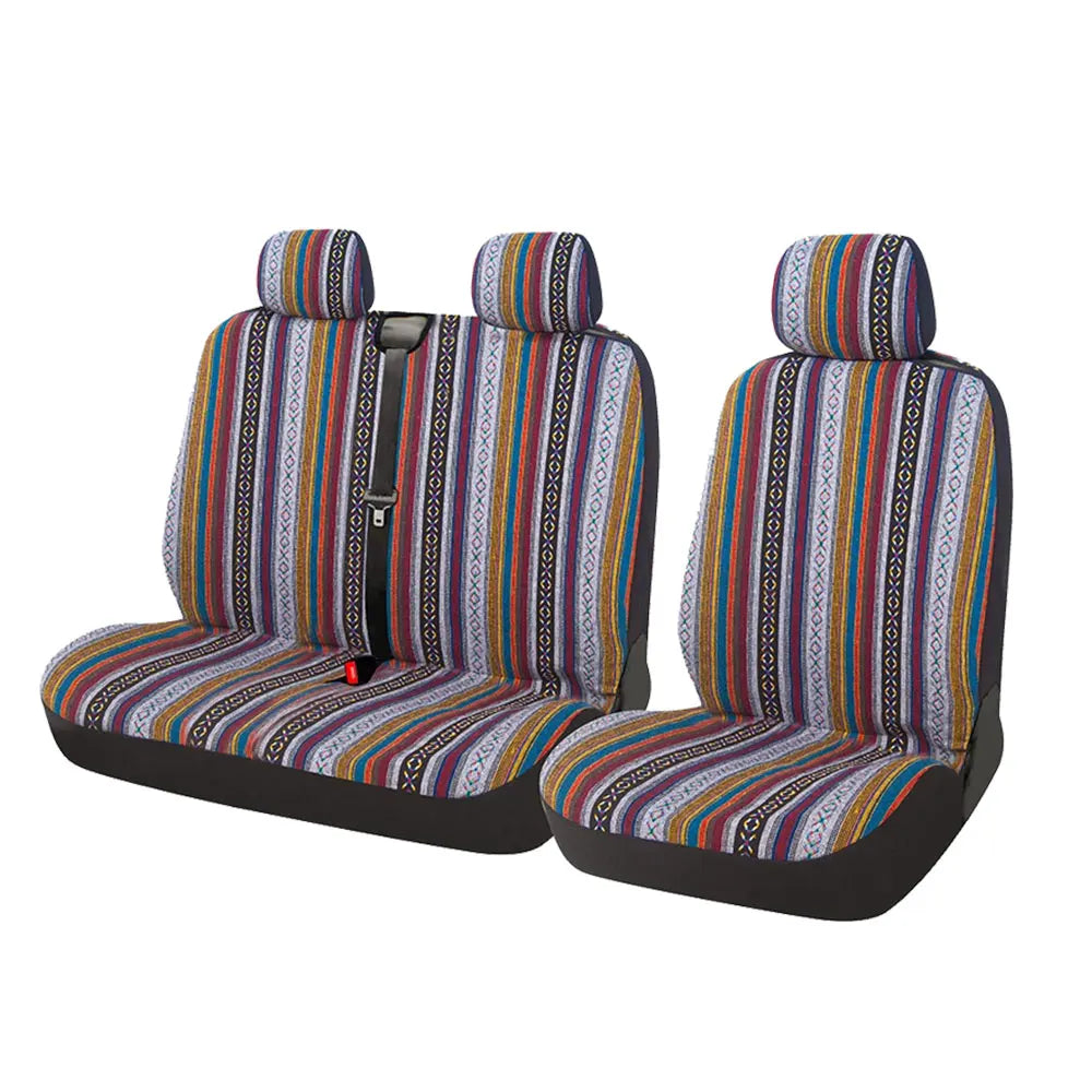 2+1 Universal Striped Color Car Seat Covers For Iveco Daily For Ford Transit For Sprinter 02 For  An Opel Vivaro 2006