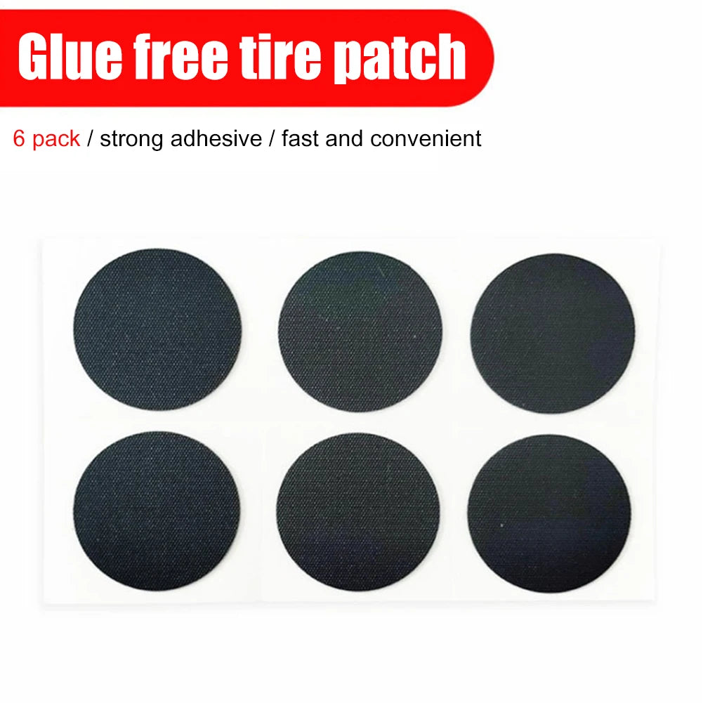 Bike Tire Patch Repair Kit MTB Bicycle Tire Glueless Patches Cycling Repair Tool CM World