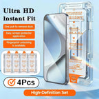 4pieces True-to-Screen Vision Privacy & HD Screen Protector For Samsung S26 Ultra S26+ S26 Shatter Resistant Full Tempered Glass