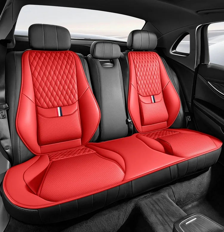 Universal Ergonomic Car Seat Cover Built-in 6cm Lumbar Support and Leg Bolster Breathable SUV Sedan Cushion Car Seat Protection