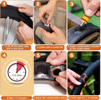 108pcs Parts Bicycle Tire Repair Kit, Tire Repair Kit for Motorcycles Off-road Vehicles Inner Tire Air Chamber Repair Tools Kit CM World