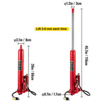 SucceBuy Hydraulic/Pneumatic Long Ram Jack 8 Tons/17363lbs Capacity with Single Piston Pump and Clevis Base Manual Cherry Picker CM World