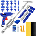 Universal Car Dent Paintless Puller Metal T Dent Puller Repair Tool Auto Repair Sheet Metal Kit Slide Hammer Reverse Hammer Glue CM World