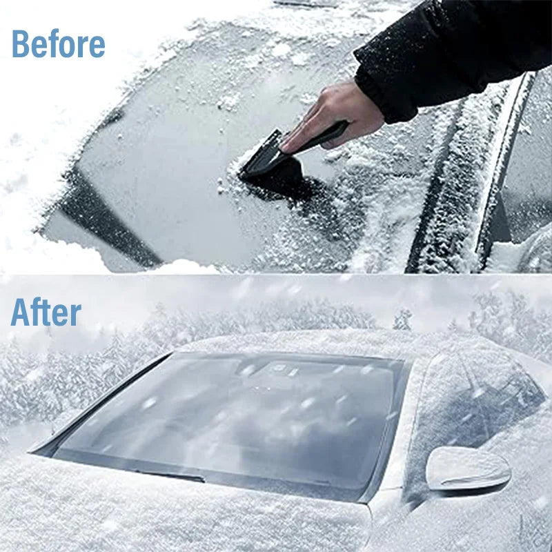 Windshield Cover for Ice and Snow, for Snow, Ice, UV, Mirror Protector, Windproof Sunshade Cover for Cars, Common to Most Cars Car Mobile World