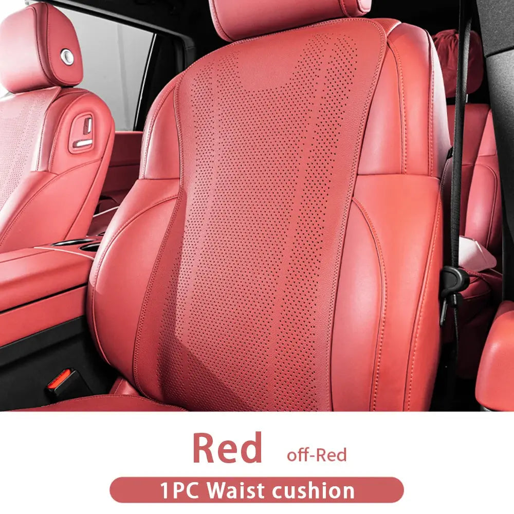 Universal Car Seat Cushion Leather Breathable Hole Summer Car Interior Car Seat Cover Four Seasons Automotive Parts Car Mobile World