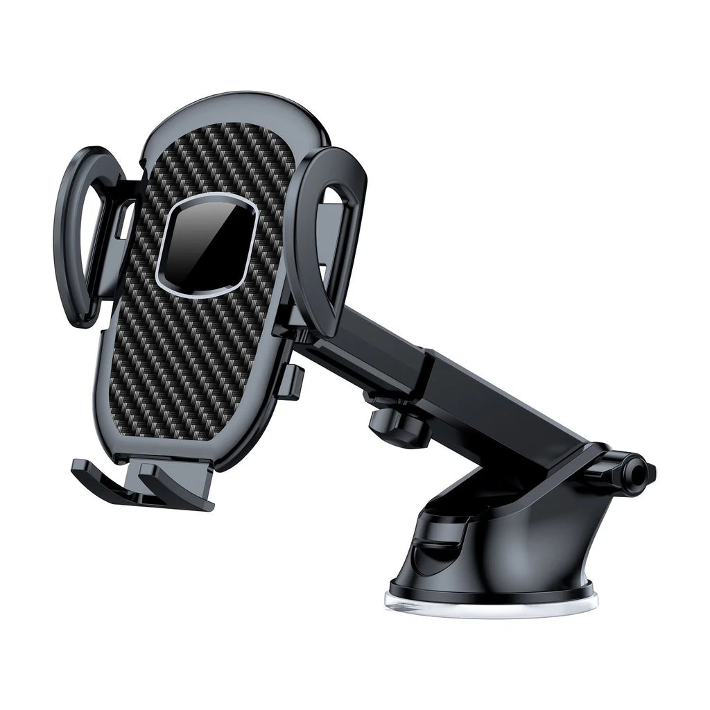 Car Phone Holder Mount for Dashboard/Windshield/Air Vent 360°Rotation Adjustable Clip Compatibility Fit for All 4-7" Smartphone CM World