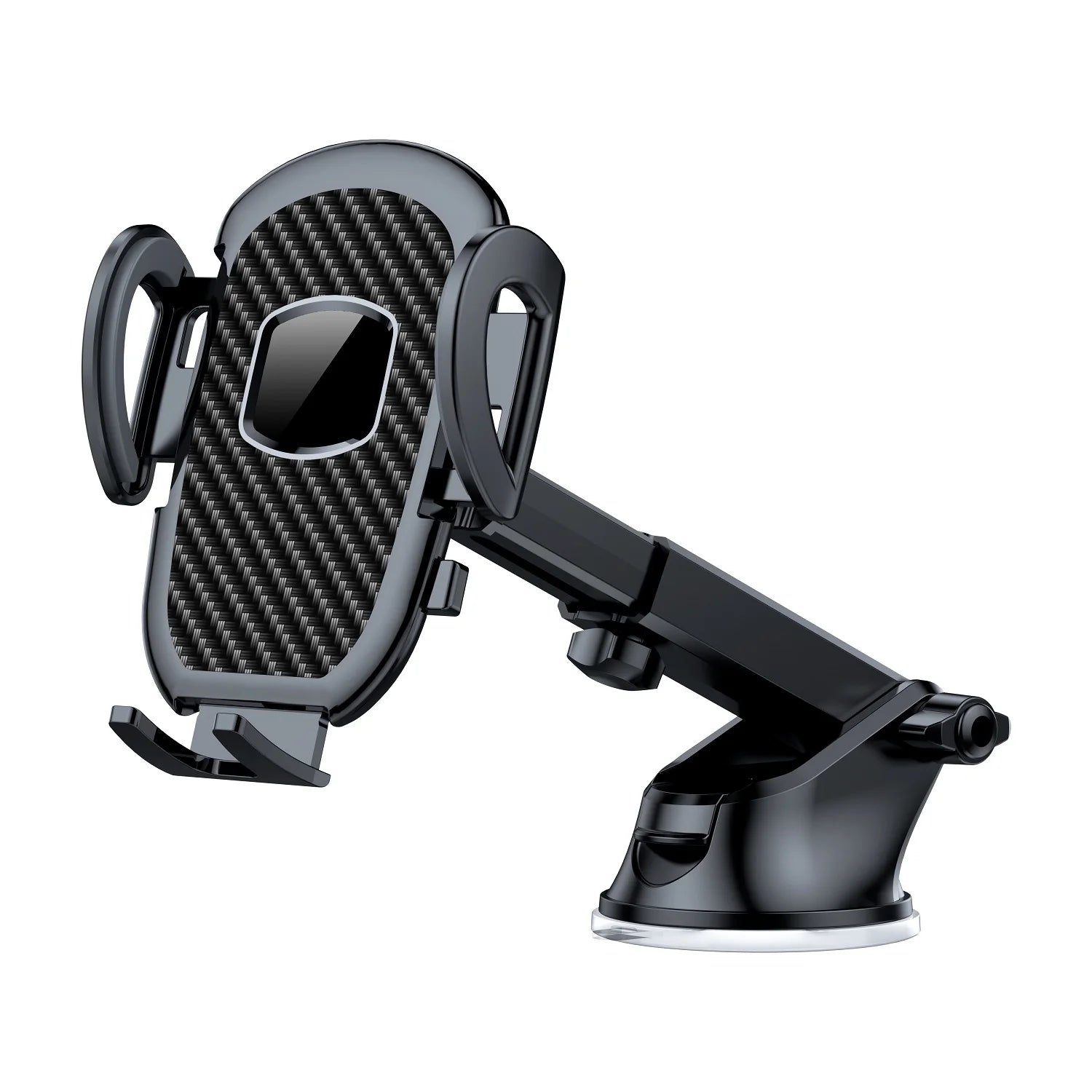Car Phone Holder Mount for Dashboard/Windshield/Air Vent 360°Rotation Adjustable Clip Compatibility Fit for All 4-7" Smartphone CM World