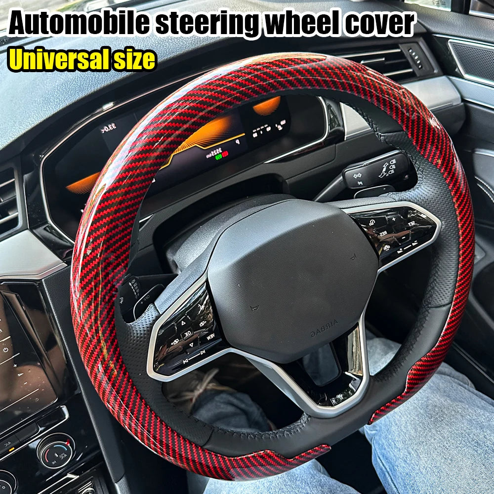 For Renault Ultra-Thin Breathable Leather Steering Wheel Cover For Megane Clio Scenic Austral Kangoo Kadjar Master Twingo Duster