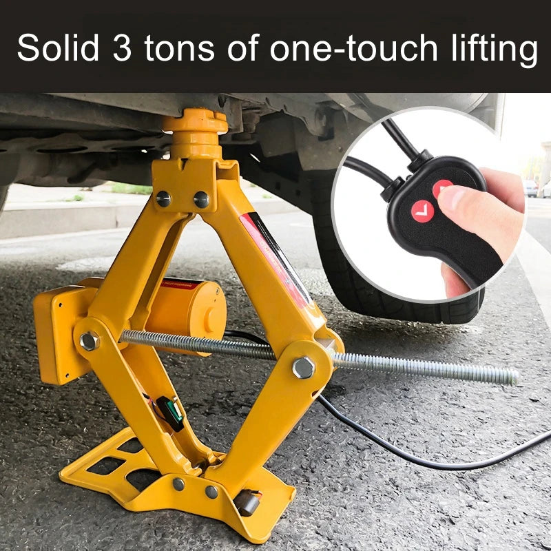 3T electric jack small car with 12v inflatable pump off-road vehicle special multi-function 3 tons tire changing tool
