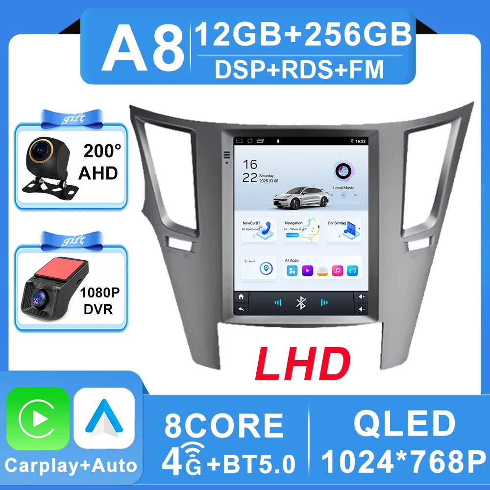 Android 16 Car Radio 9.7 inch For Subaru Outback 4 BR Legacy 5 2009 - 2014 Multimedia Video Player Navigation GPS Stereo Carplay CM World