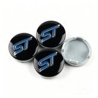 4 Pack Car Wheel Center Hub Cap Rim Cover 54mm ST Line for Ford Focus Mondeo Mustang Fiesta Kuga MK2 Everest Escape Accessories