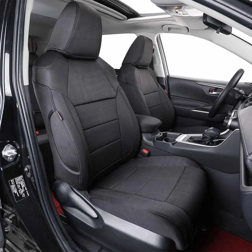 EKR Rav4 Car Seat Covers Custom Fit for Toyota Rav4 2019-2025 LE/XLE Premium/Limited Waterproof Faux Leather Car Seat Cover Protect Full Set for SUV
