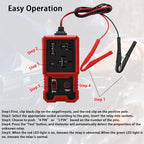 12V Car Relay Tester with Battery Clip - Universal 4/5 Pin Compatibility, Car Diagnostic Tool, Car Repair Kit, Durable and Sturdy, Car Diagnosis | Sturdy Structure | Durable Automotive Tools, Automotive Relay Tester CM World