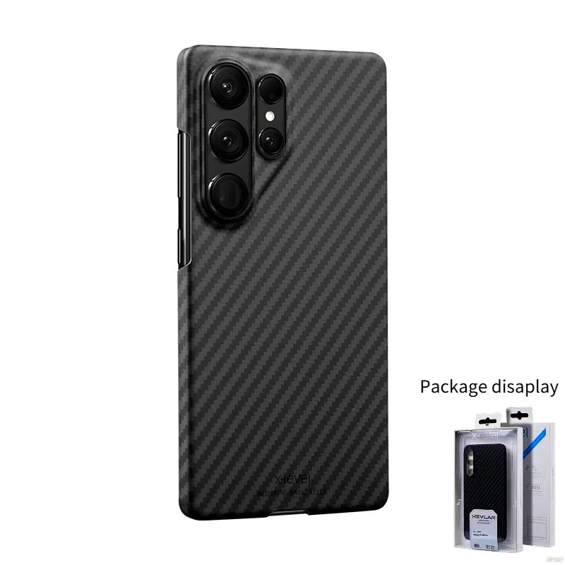 Ultra-thin Carbon Fiber Texture Pattern For Magsafe Case For Samsung S26 Ultra S25/24 Plus Premium Business Anti-fall Hard Cover