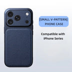 Solid Color Lychee Grain Leather Phone Case, Anti-Scratch & Shockproof Protective Cover for iPhone 17 Pro Max  16 15 14 13 Air