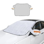 Winter Car Windshield Snow Guard, Outdoor Snow Protection Car Cover for Winter and Summer Sunshade, Easy to Install Car Mobile World