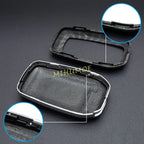 Car Key Cover Case Chain For Toyota Corolla Cross Sequoia Fortuner Prius Venza Alphard Sienna Tundra Mirai Yaris Carbon Fiber