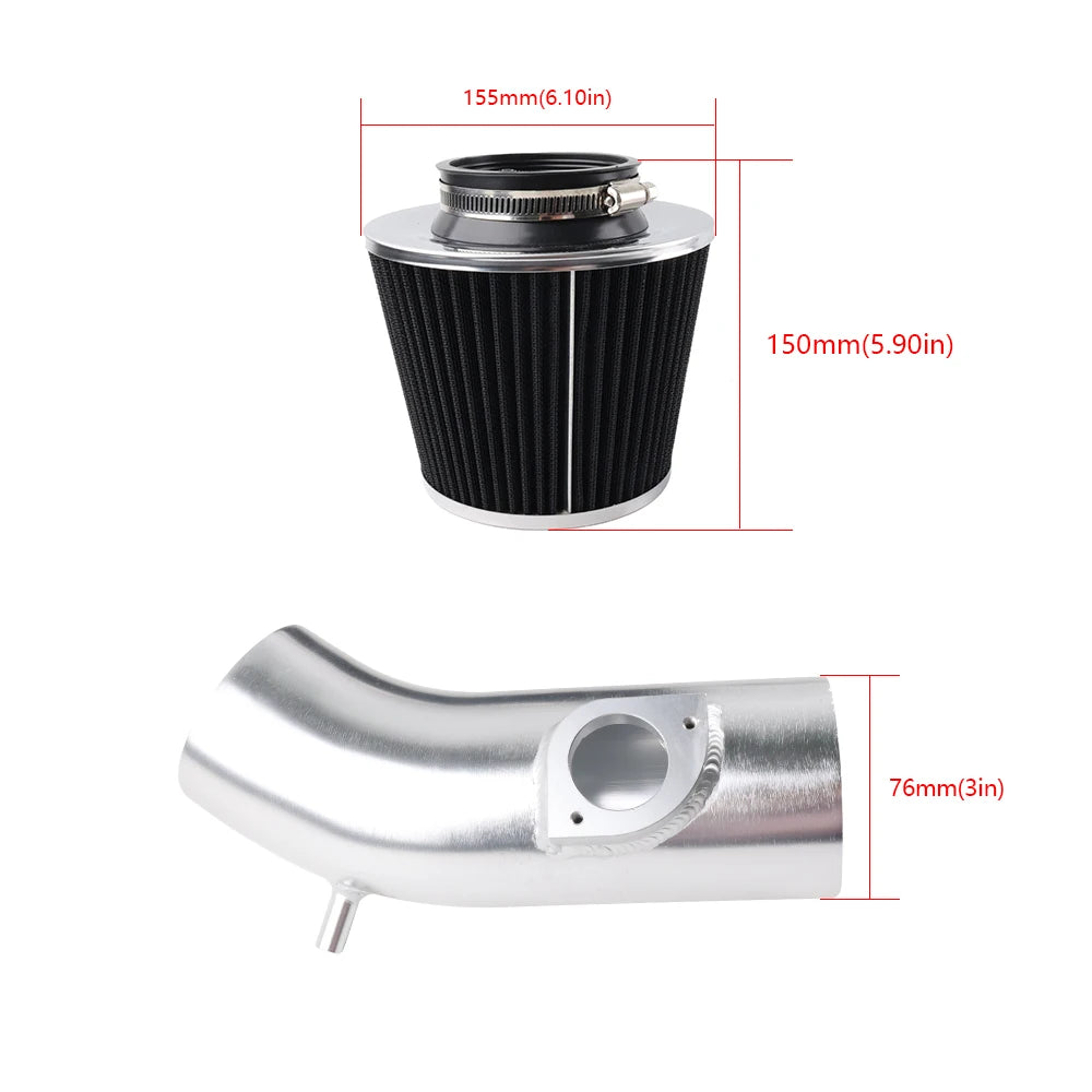 Air Intake Induction Kit +Filter for 2014-2016 Mazda 3 / Mazda 6 2.5L L4 Engine