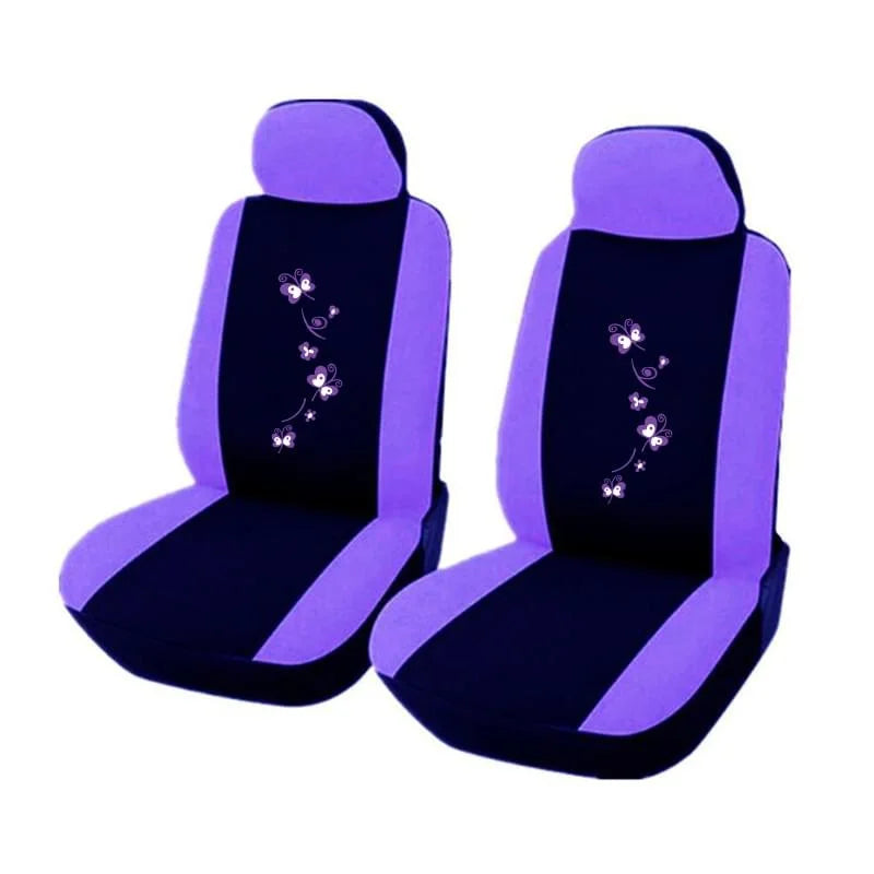 Universal Car Covers Car Seat Protect for Men Women Car Seat Covers Butterfly Embroidery Fit Most Car Seats Styling
