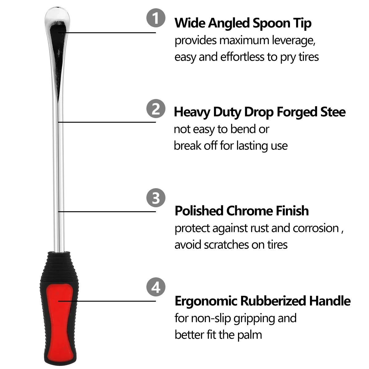 Tire Changing Lever Tools Motorcycle Tyre Repair Auto Spoon Tire Kit Bike Tire Levers Spoon Rim Protector Tire Repair Tool Set
