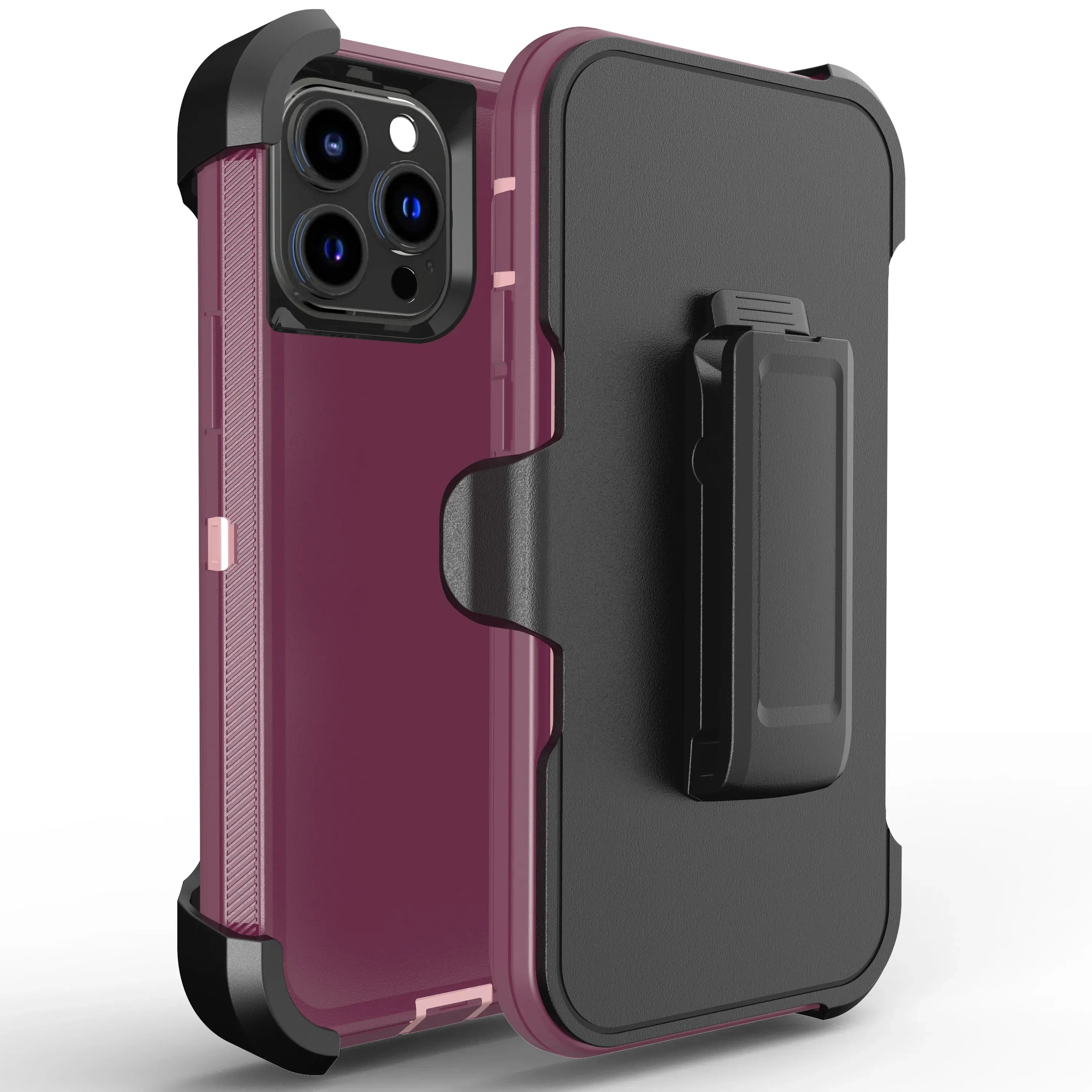 Luxury OTT Armor BOX Phone Case for IPhone 17 Air 16 15 14 Plus 13 12 Pro Max Soft Bumpers with Belt Clamp Protective Hard Cover Car Mobile World