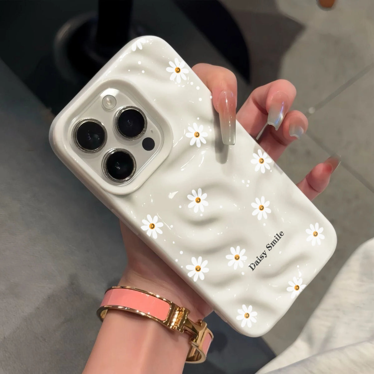 Daisy Flower Candy Color Phone Case For iPhone 15 Pro Max 18 16 17 14 13 Pro Max 13  Plus Soft ShockProof Fashion Luxury Funda