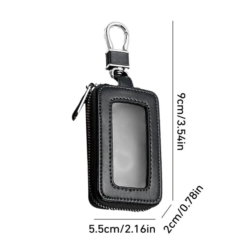 Leather Car Key Bag Unisex Key Protector KeyChain Multifunction Organizer Housekeeper Car Key Case Auto Remote Key Fob Pouch